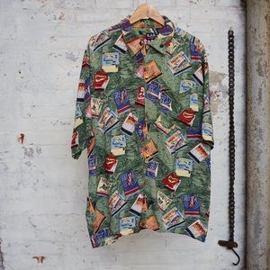 Hawaiian Style Matchbook Button Down